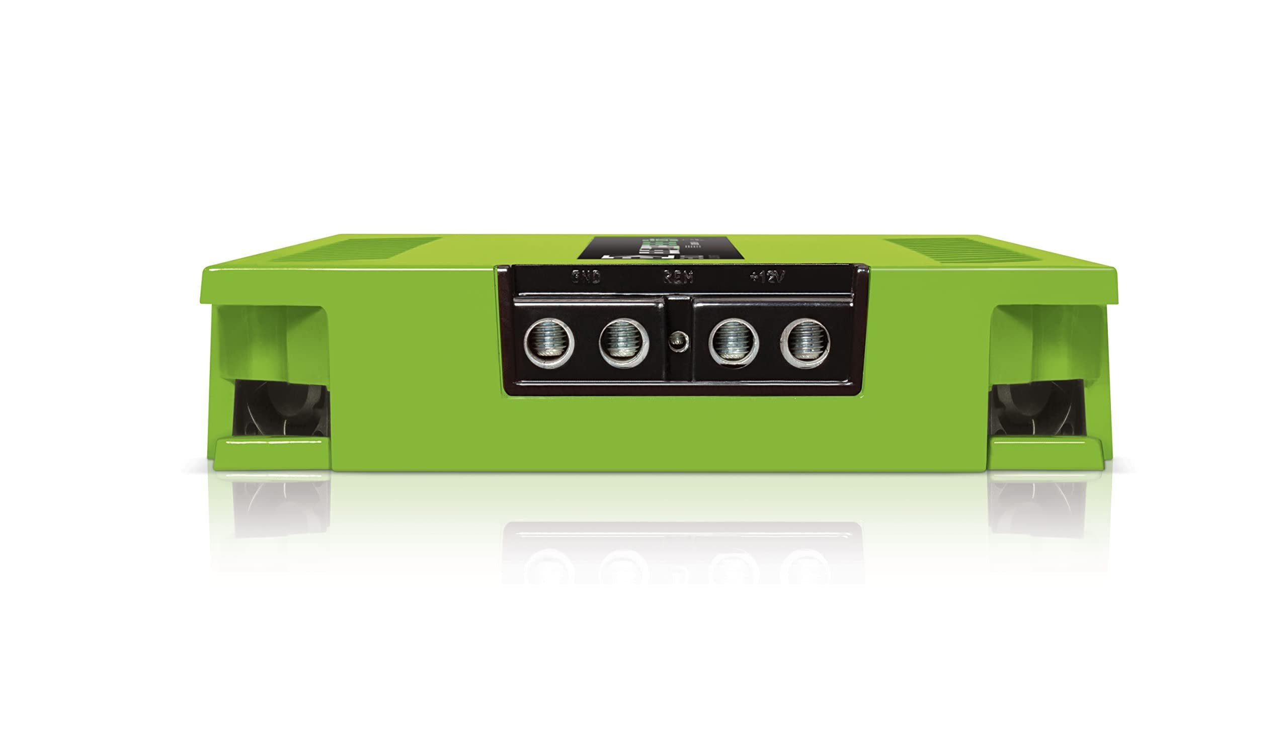 Electra 1-Channel Vehicle Audio Bass Amp - 12600W High-Powered Mono Bass Amp w/Subsonic Filter & Low Pass Filter Stable at 0.5Ohm, LED Indicators, Sound Specialization Green - BANDA 12K.5OHMGREEN
