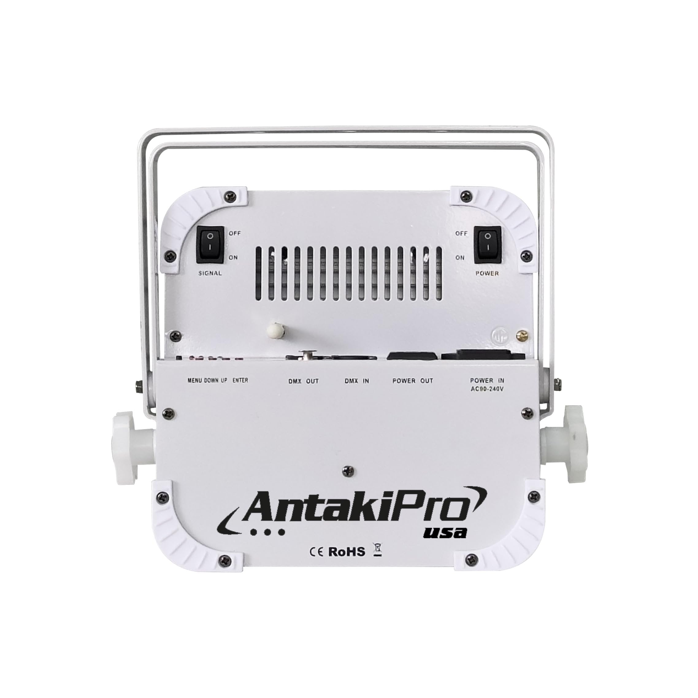 ANTAKIPRO Wireless LED Par Light, Battery Powered Dynamic Stage Lighting with 6×18W RGBWAUV LEDs, DMX512, App & Remote Control, 15°–40° Lens Options, 15h Runtime, 5.84 lb (White)