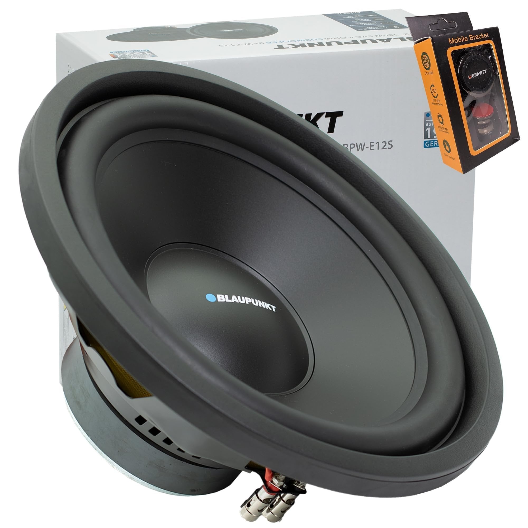 NEW Blaupunkt BPW-E12S 12" 500W Car Subwoofer Speaker Low Profile Design