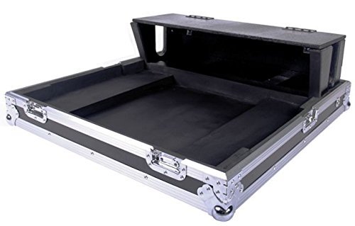 Deejay LED Superb Fly Drive Case for Allen and Heath QU24 Mixer with DJ Dog House Complete with Removable Top Cover 3.5-Inch Diameter Durable and Noiseless Casters (TBHAHQU24DHW)
