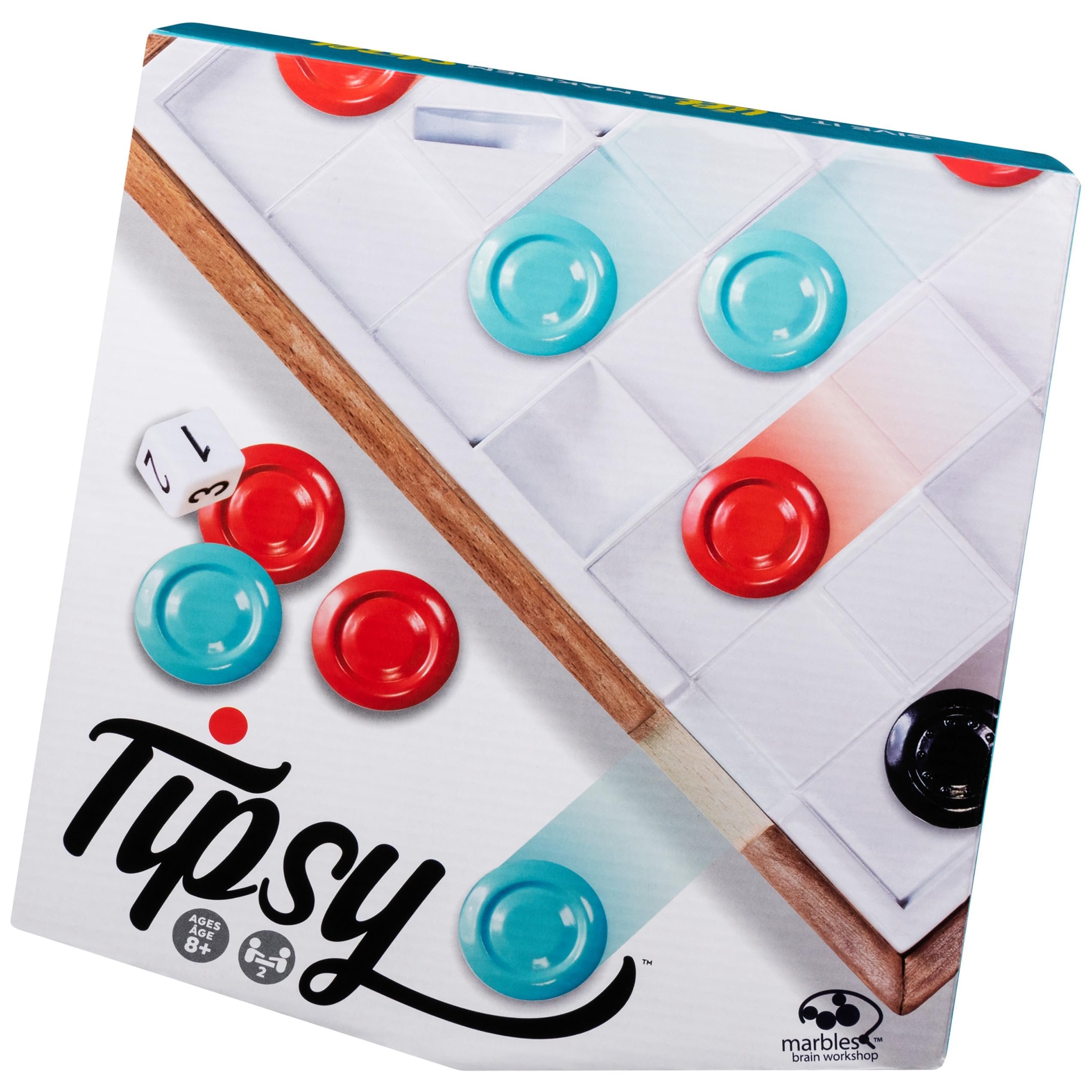 Marbles Tipsy, Strategic and Challenging 3D Gravity Game for 2 Players, for Kids Aged 8 and Up