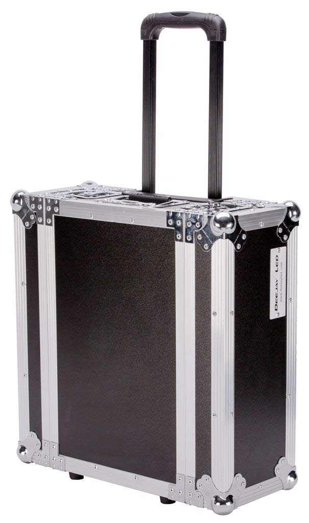 Top Quality Space DJ Rack Handle 3u Effect Deluxe Flight Road Case 14-inch Body Depth With Pull Out Handles And Wheels Fit Professional Effects Equipment DEEJAY LED TBH3UEDHW