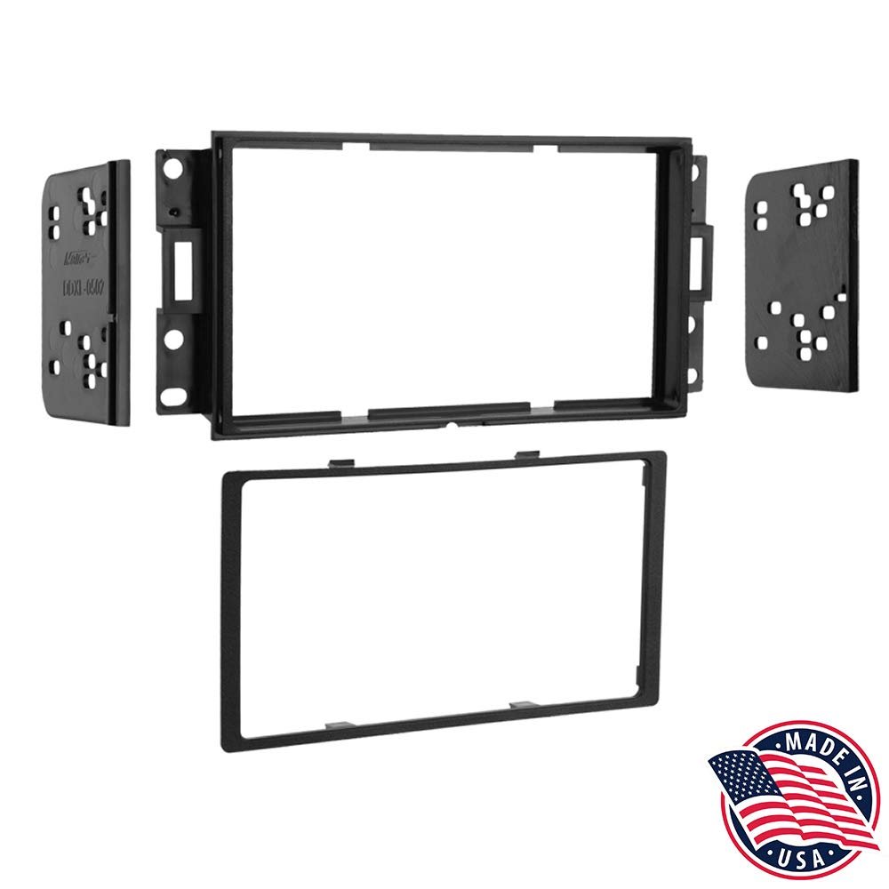 Metra 95-3527 Double DIN Installation Dash Kit for 2004-up Pontiac Grand Prix Vehicles (Black)