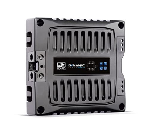 Banda Audioparts Dynamic Power 2000.4 @ 2 ohms Audio Amplifier Internal Link Processor Digital Signal DSP Bluetooth DY App 4 Channels 9-15V Input Voltage 80dB