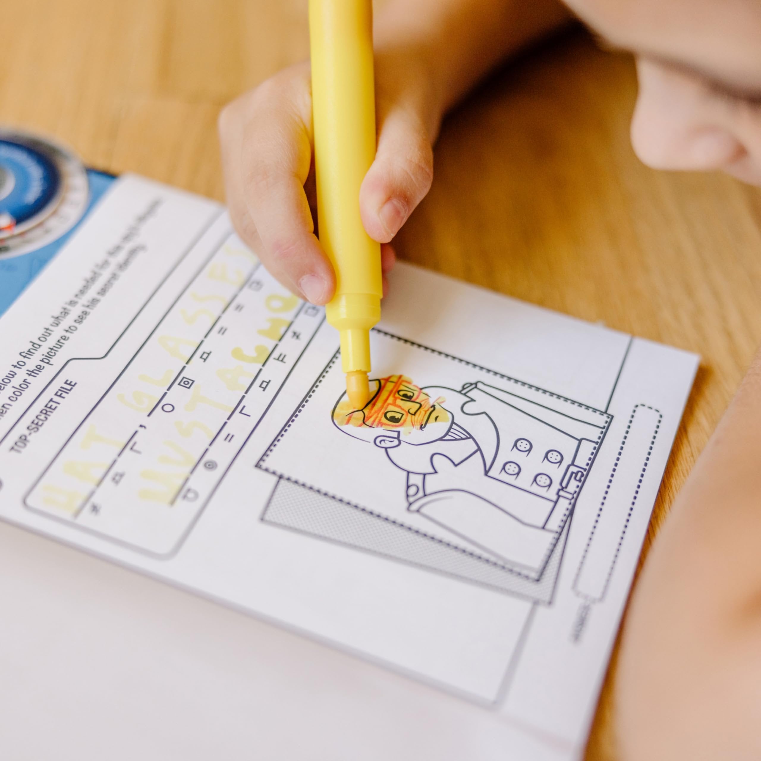 Melissa & Doug On the Go Spy Mystery Secret Decoder Book With Decoder Wheel and Magic-Reveal Pen