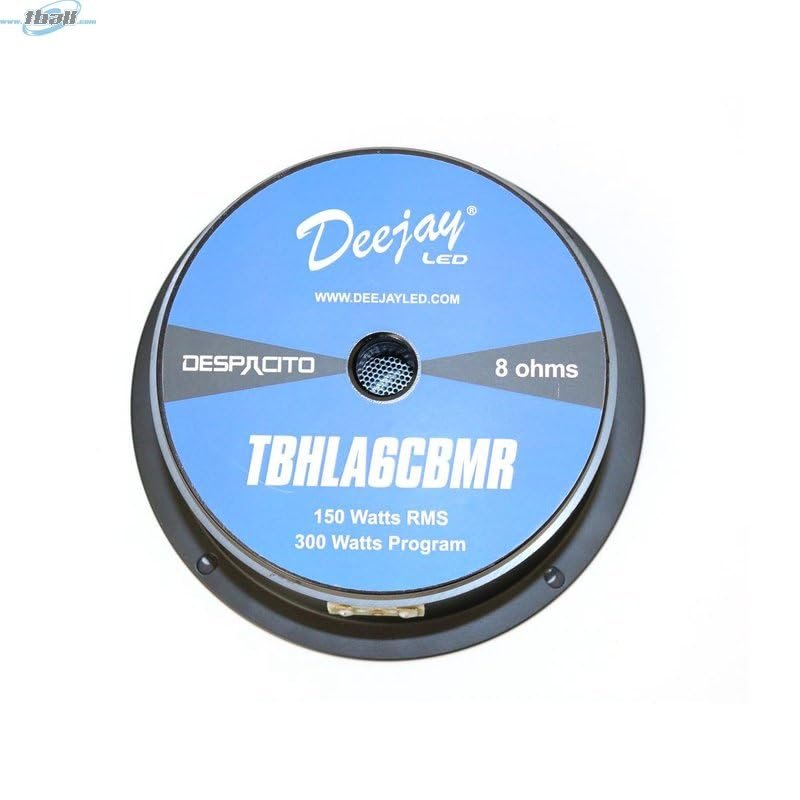 DEEJAY LED TBHLA6CBMR 8 Ohm 6-inch Sealed Back High Power Midrange 150 RMS 300 Watts Program