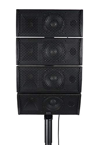 Gemini Sound LRX-448 Professional Bluetooth PA System, Line Array with 4x4 Horizontal Drivers, 12" Powered Subwoofer, 1000W, USB/SD Card, Includes Stands and Cables