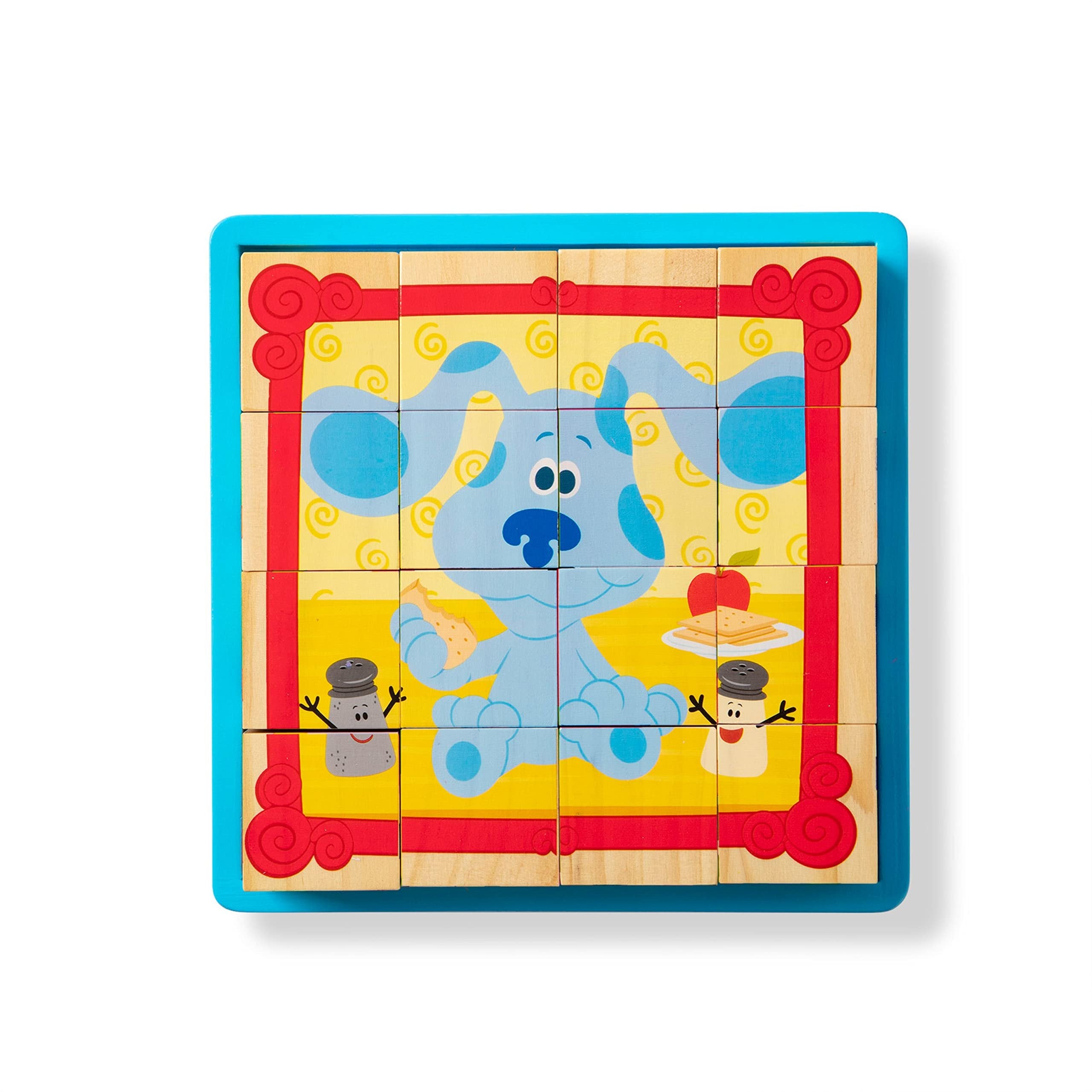 Melissa & Doug Blue's Clues & You! Wooden Cube Puzzle (16 Pieces)