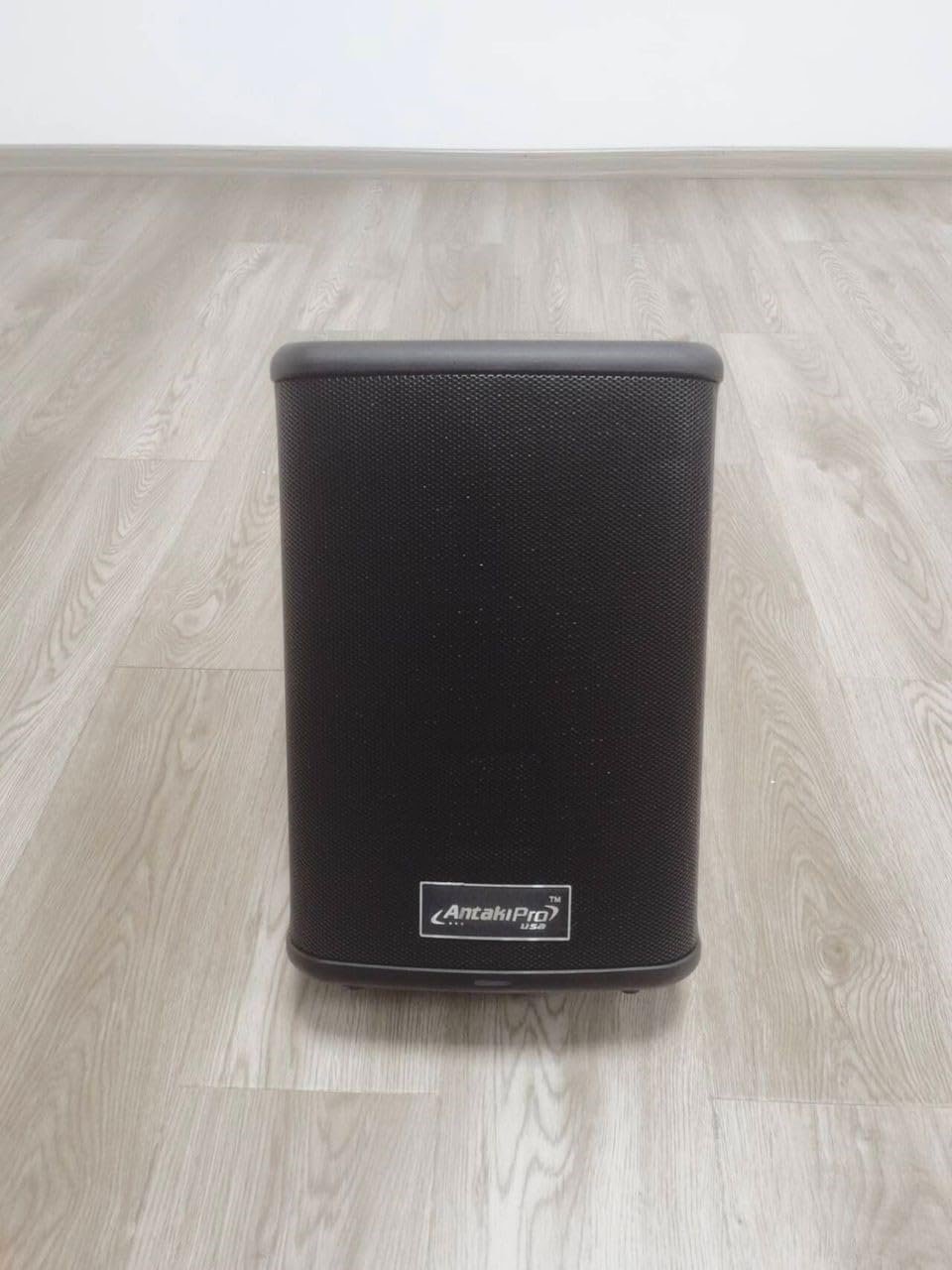 ANTAKIPRO AP-8BT 8-inch AC-DC Powered DJ PA Speaker Bluetooth System Cabinet with Digital Signal Processor 400 Watts Rms 90-240 Volts Automatic