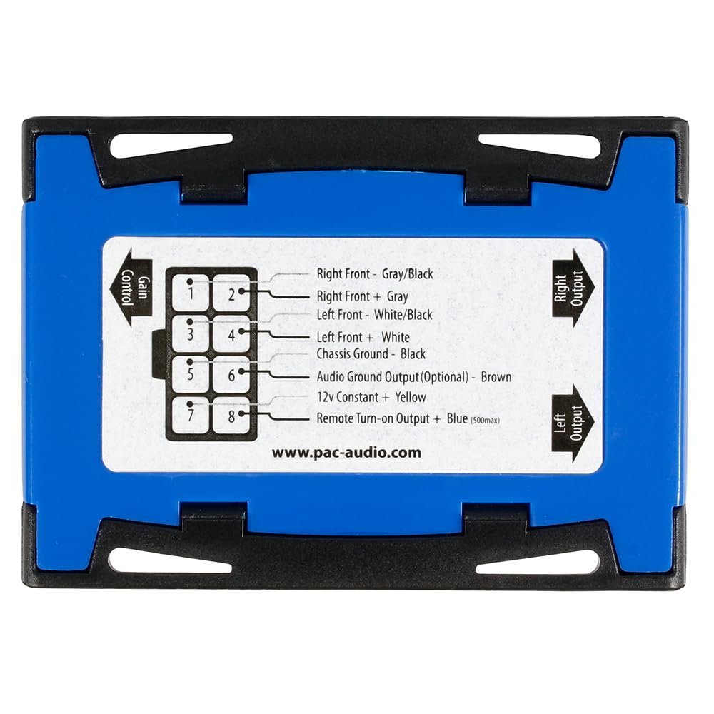 PAC LP7-2 L.O.C. PRO Series 2-Channel Line Output Converter with Remote Turn On 4in. x 8in. x 1in.