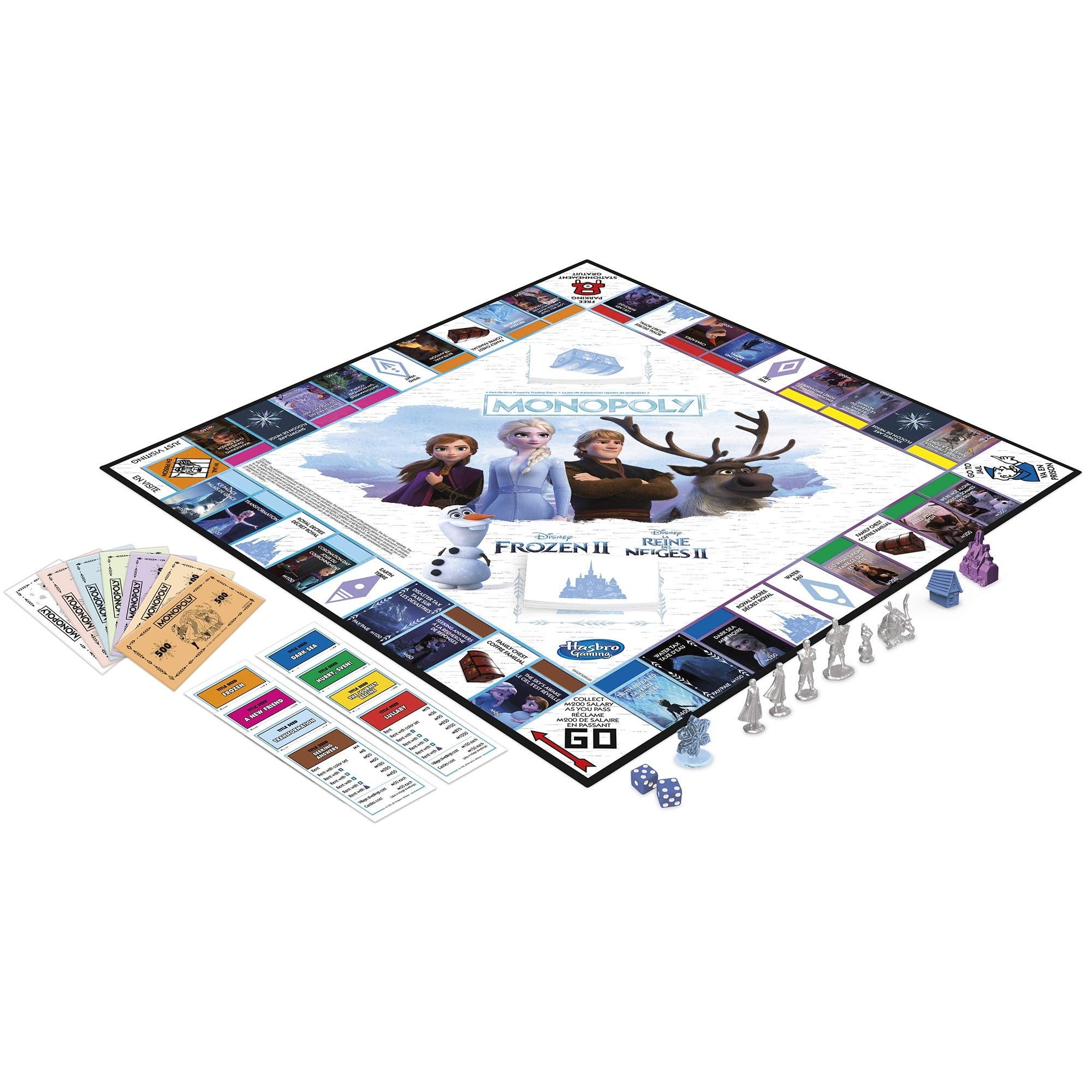Hasbro Disney Frozen II Monopoly (Bilingual - English/French)