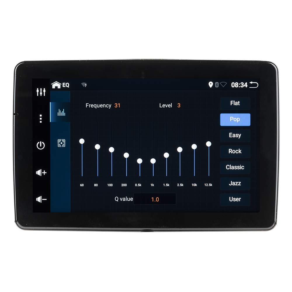 DS18 DDX9AD 9" Swivel Touchscreen Mechless Single-Din Headunit with Bluetooth, Mirror Link for iOS & Android BT/AUX/GPS/USB/SD/AM/FM & All Your Favorite Apps