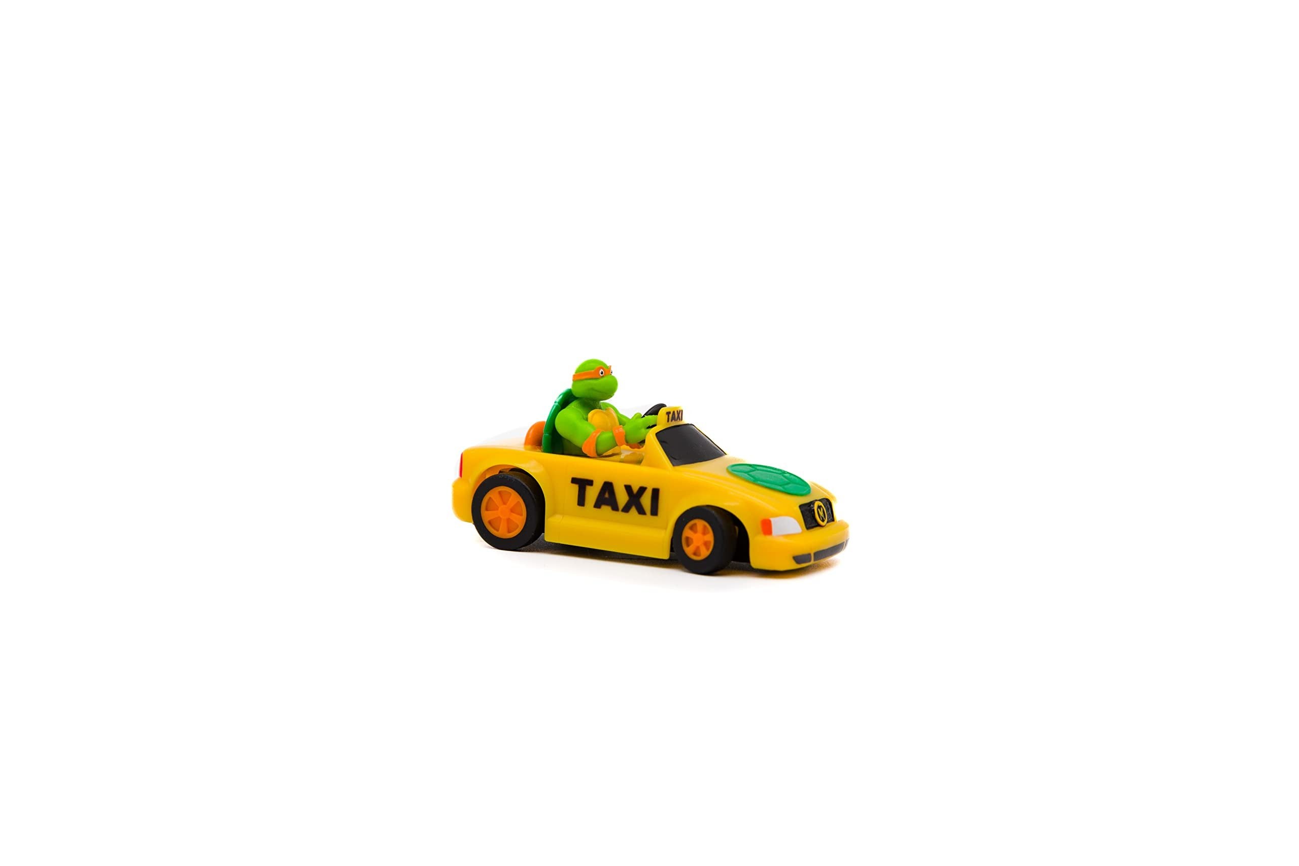 Teenage Mutant Ninja Turtles Toy, Michelangelo Micro Shell Racer Vehicle, TMNT Ninja Racing Toy for Kids, Classic Edition for Kids, Ages 3+