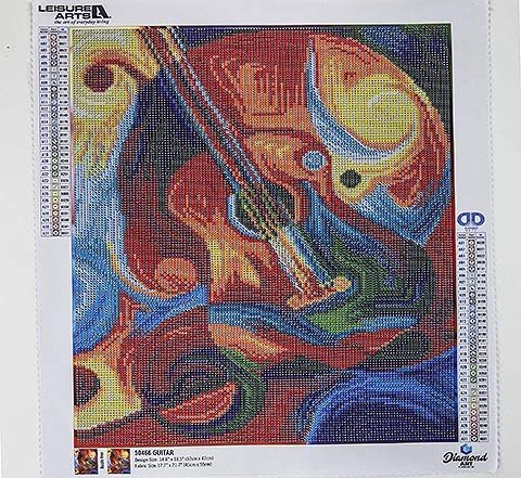 Diamond Art By Leisure Arts DMA Kit 14x16 Advanced Guitar