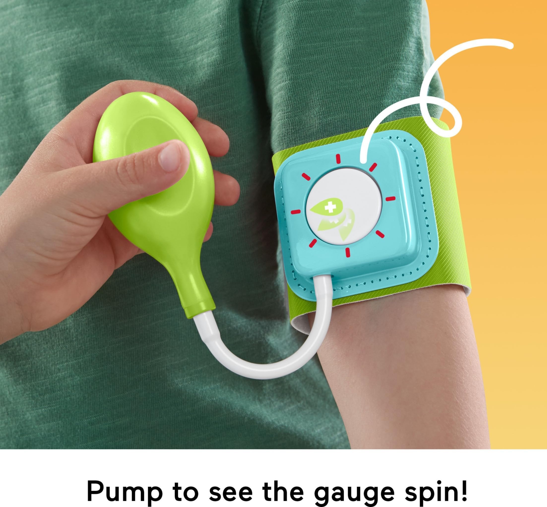 Fisher-Price Preschool Pretend Play Medical Kit 7-Piece Doctor Bag Dress Up Toys for Kids Ages 3+ Years