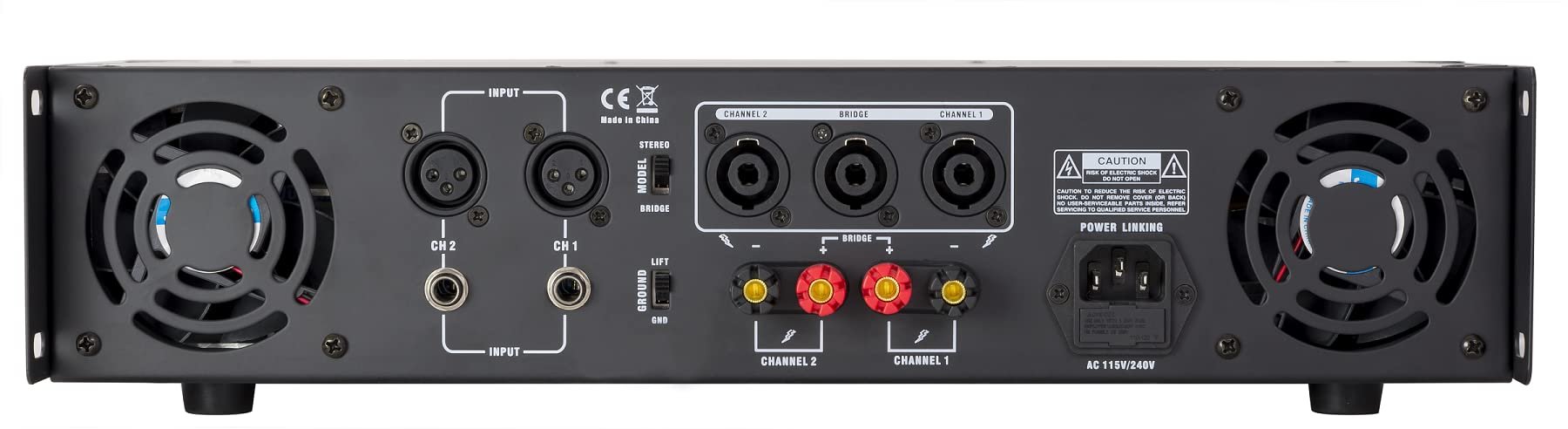 Gemini Sound XGA-3000 Class AB 2X 200W Professional-Grade DJ Amplifier - Multizone Power Amplifiers for Live Sound, Rack Mount Design, Ideal for Karaoke & Mobile Rigs