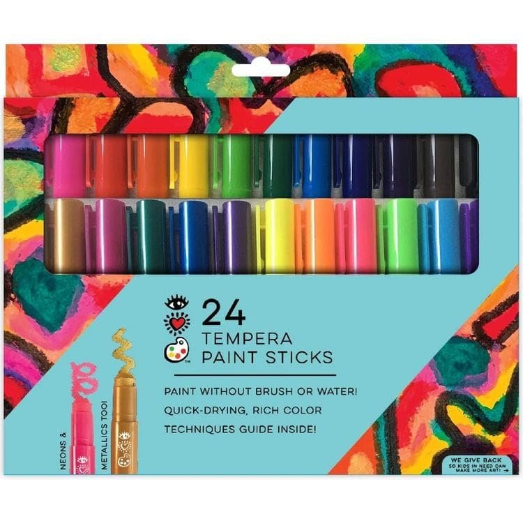 iHeartArt 24 Tempera Paint Sticks