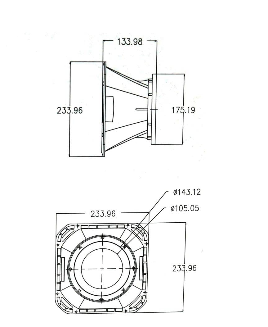 DEEJAY LED TBHDIF6RED DEEJAYLED 6" RED LA DIFUSER