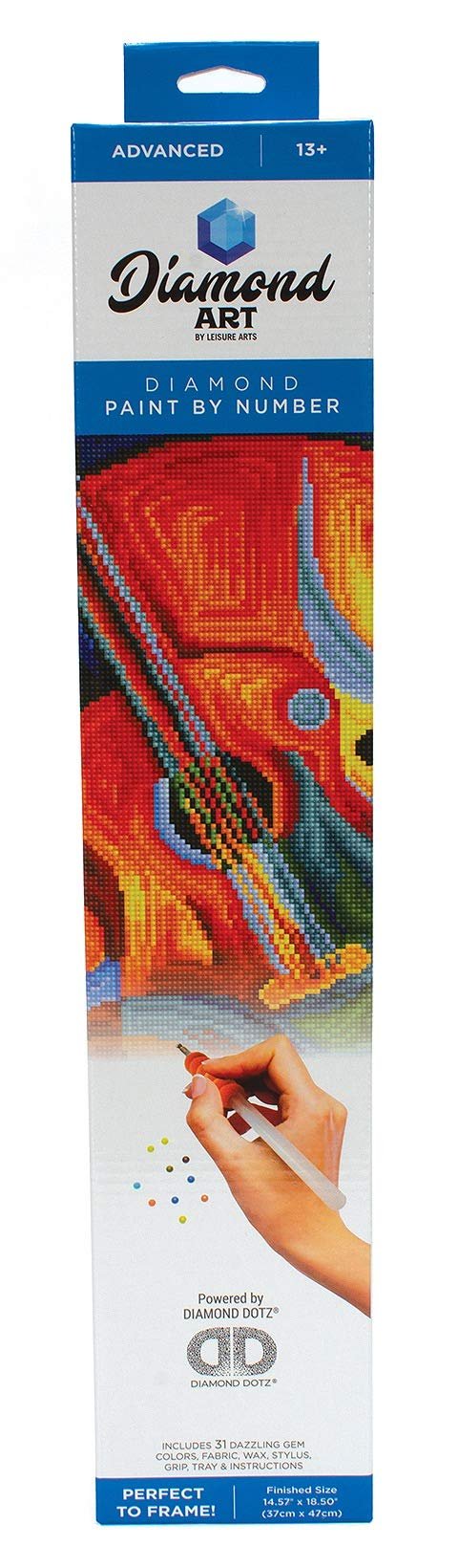 Diamond Art By Leisure Arts DMA Kit 14x16 Advanced Guitar