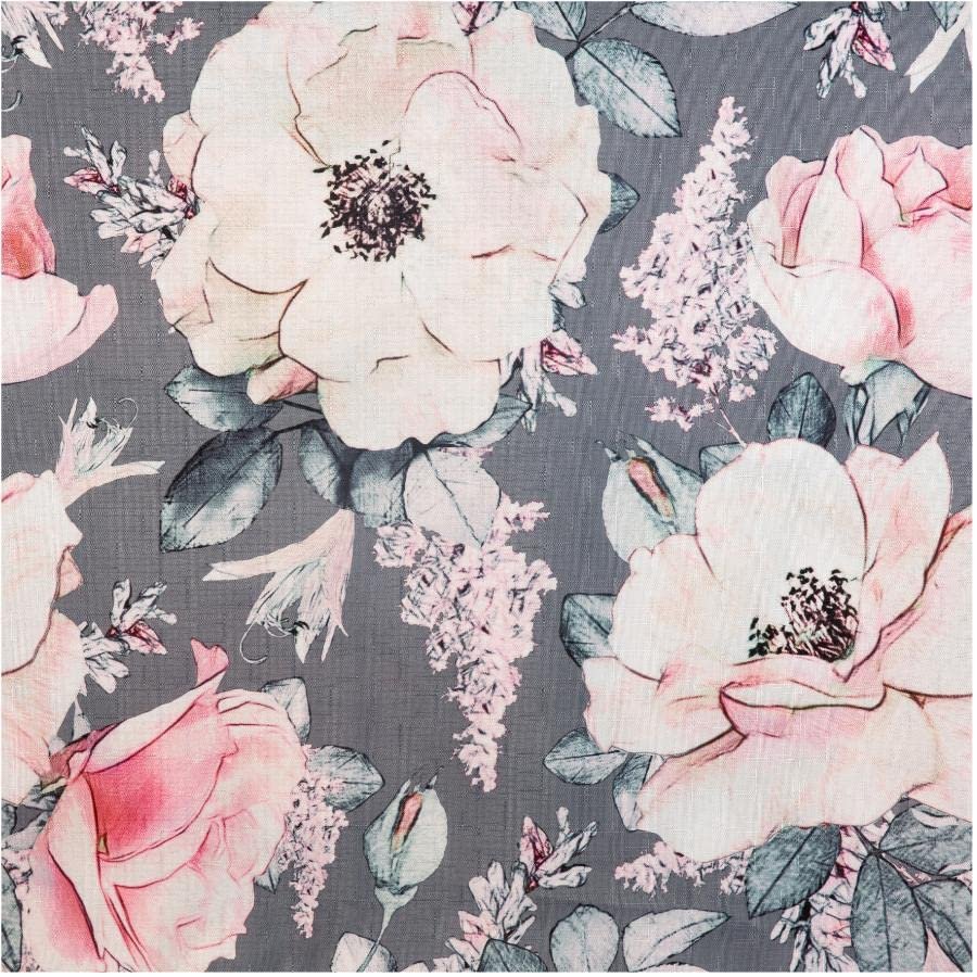 In Style Polyester Shower Curtain - Bold Blossoms, 71" x 71"