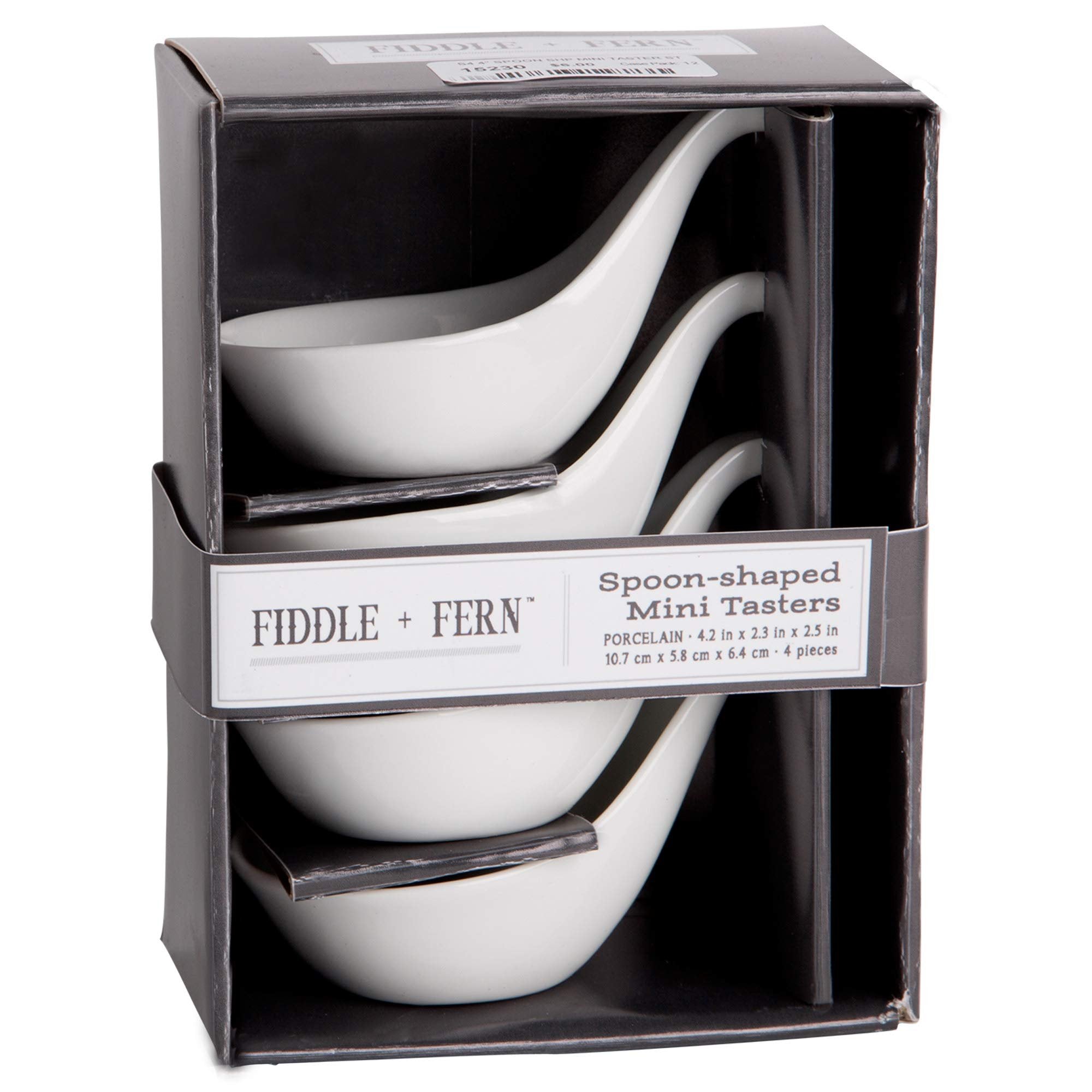 Home Essentials 15230 Spoon Shape Mini Taster, Set of 4