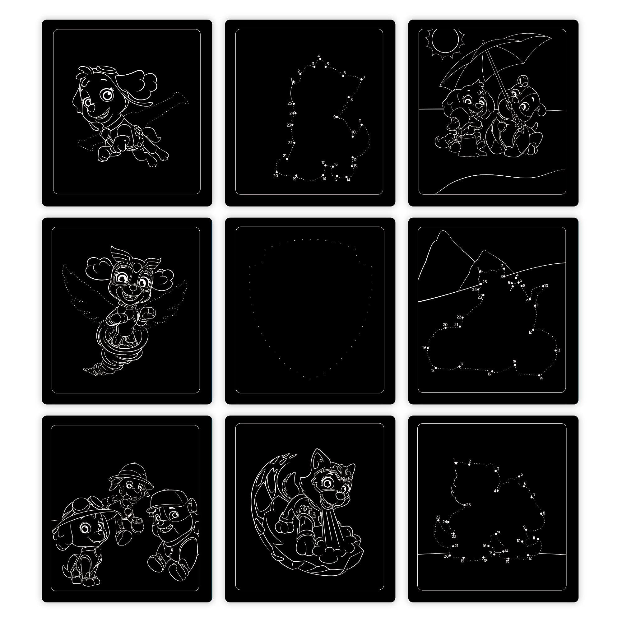 Melissa & Doug PAW Patrol Scratch Art Pad - Skye Colour Reveal Travel Activity Pad