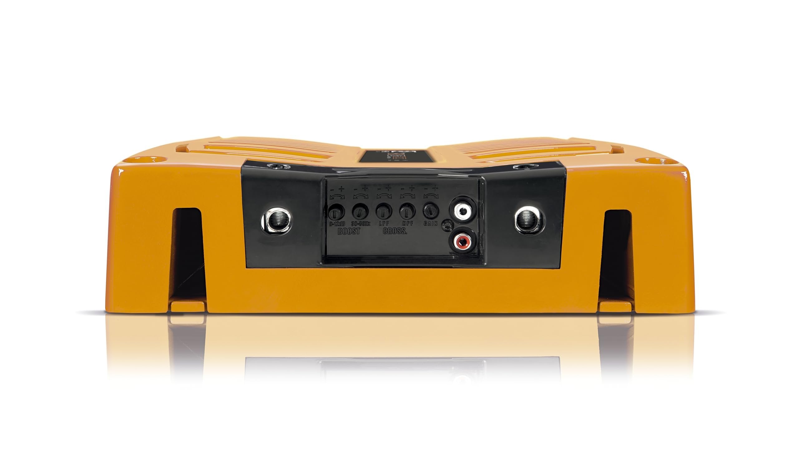 Banda VIK8000.2ORANGE Car Amplifier Audio Speaker 2-Ohms Full Range New Viking 8000 Watts Rms LED Indicator Sound Specialization Aluminum Chassis - Orange