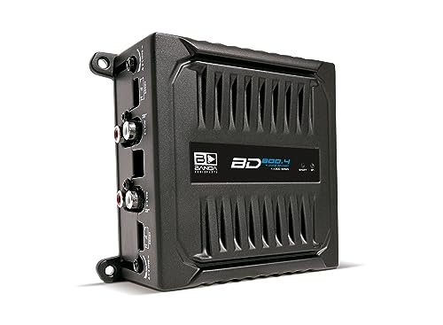 Banda Audioparts BD800.42OHM 800 Watts 4 Channel 2 Ohm Full Range Car Audio Amplfier 4 x 200 Watt Rms 4 Ohms Bridged - Black