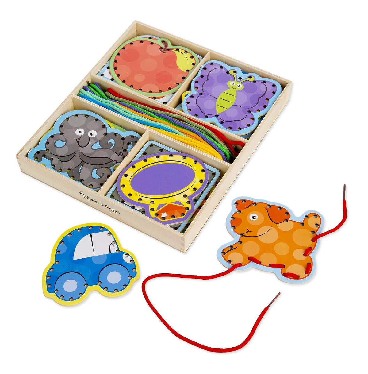 Melissa & Doug Alphabet Lacing Cards, 1 EA