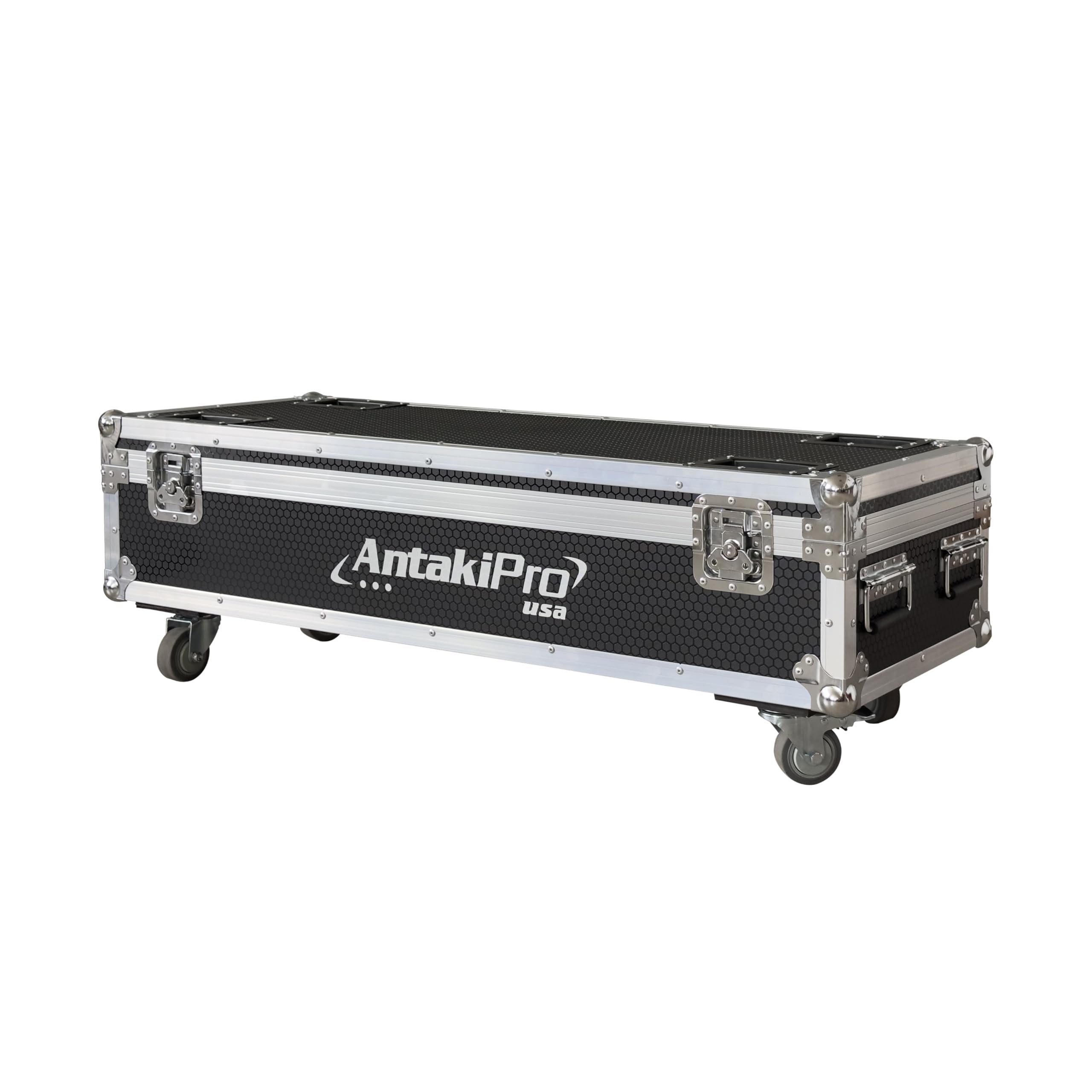 ANTAKIPRO AP-9X6CASE PRO Rolling Road Flight Case 12-Bay Charging Case, 6x6 Storage Compartments, Holds 12 Units AP-9X6PAR Rolling Equipment with Wheels Black
