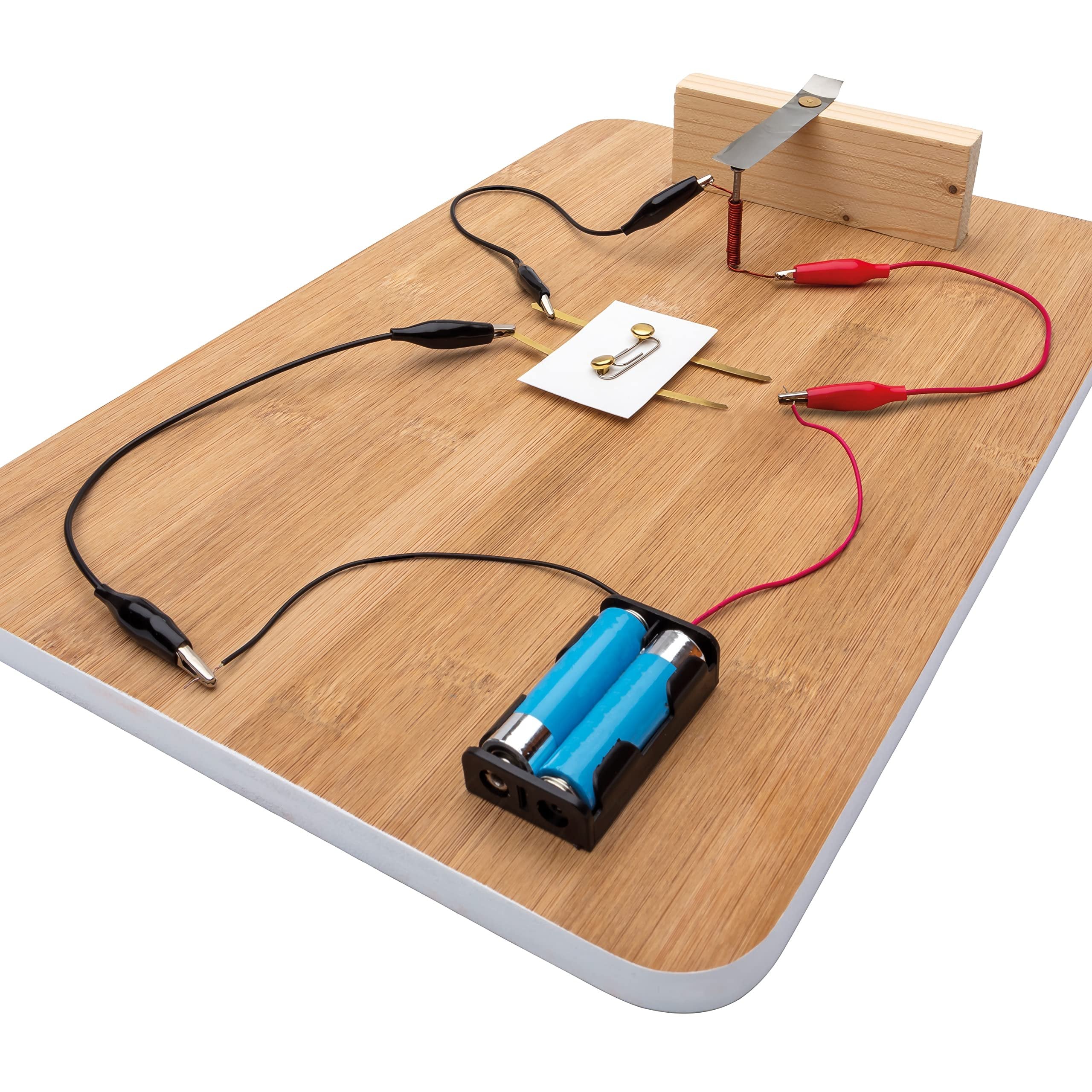 Hinkler Curious Universe - Shocking Electricity Science Kit - 50 Science Experiments with 70 Piece Kit - DIY Science for Kids - Create Gadgets - Build a Solar Car - STEM Skills for Kids Aged 8 to 12