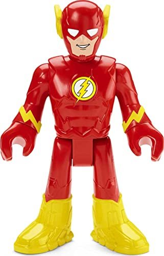 Fisher-Price Imaginext DC Super Friends Preschool Toys The Flash XL 10-Inch Poseable Figure for Pretend Play Ages 3+ Years