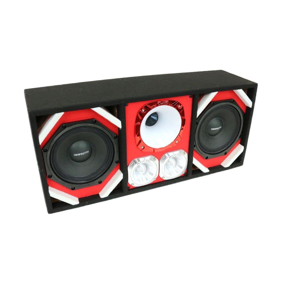 DEEJAY LED TBH8RED DEEJAYLED 2 8" Despacito Horn 2 TW Braz