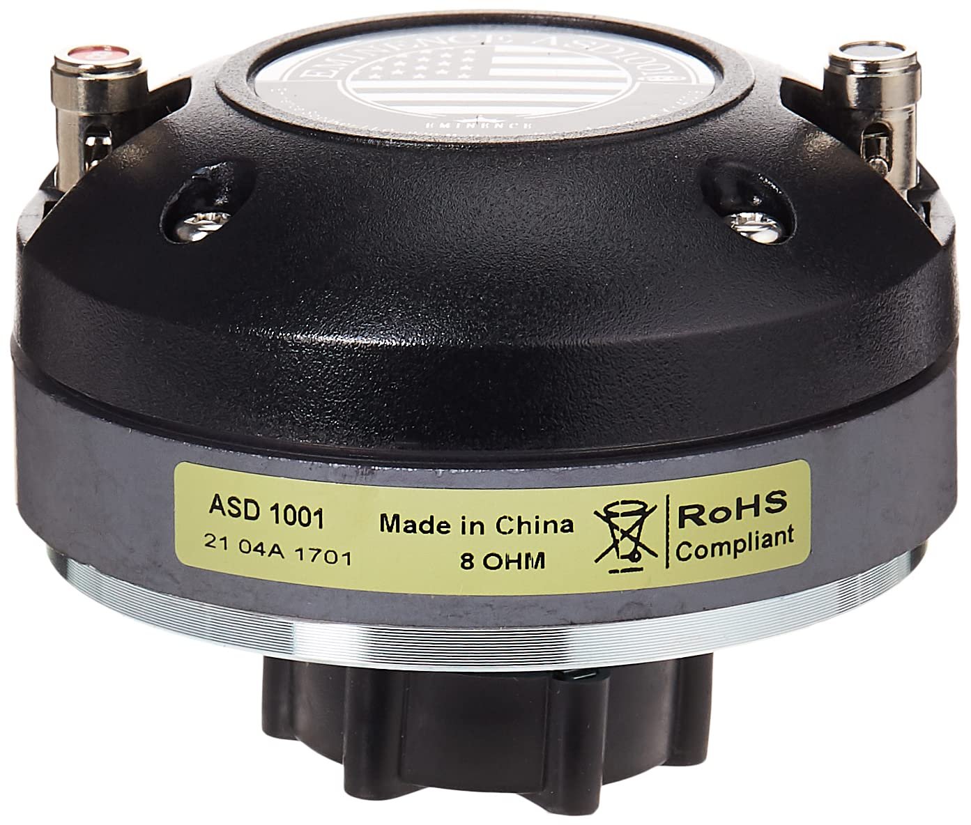 Eminence ASD:1001 High Frequency Driver, 50 Watts at 8 Ohms, Black