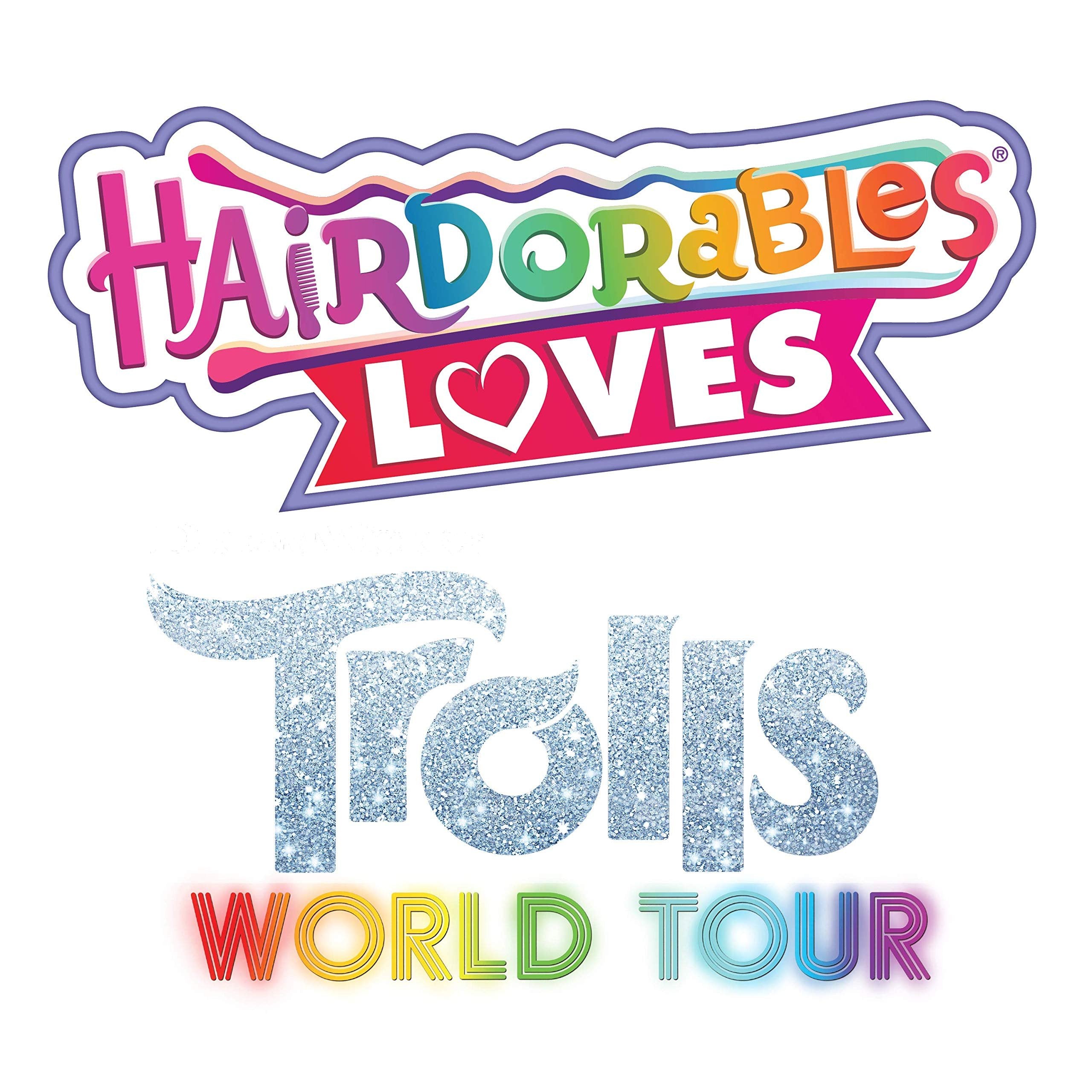 Hairdorables Loves Trolls World Tour, Kids Toys for Ages 3 Up by Just Play