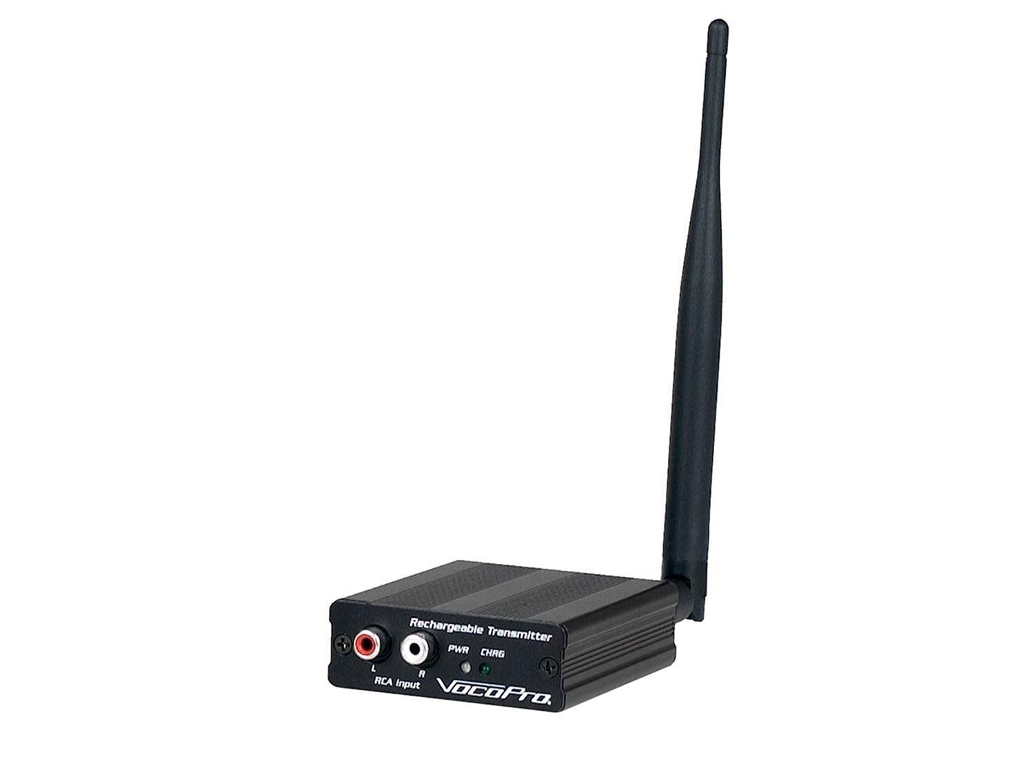 VocoPro Broadcast Head 2 Trans 100 Headphone - SILENTSYMPHDISCO, Black