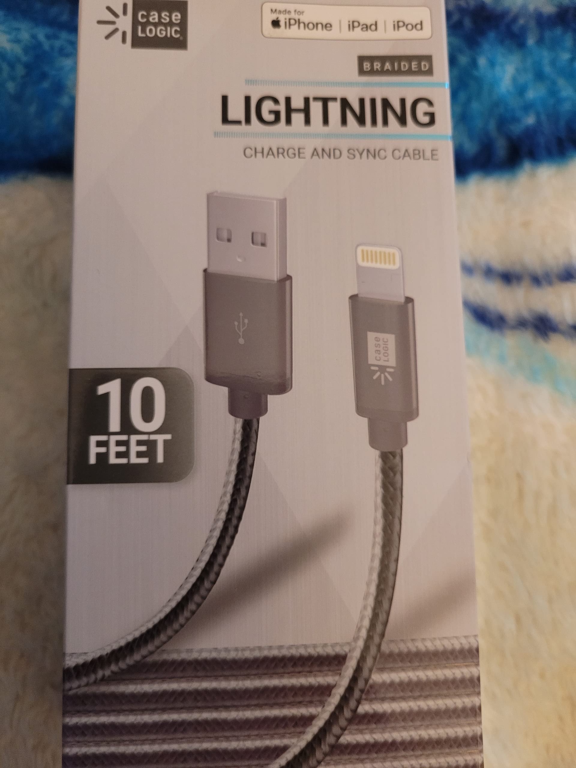 BYTECH CLLPCA113AC BYTECH 10" MFI LTG Cable Fabric-ASST