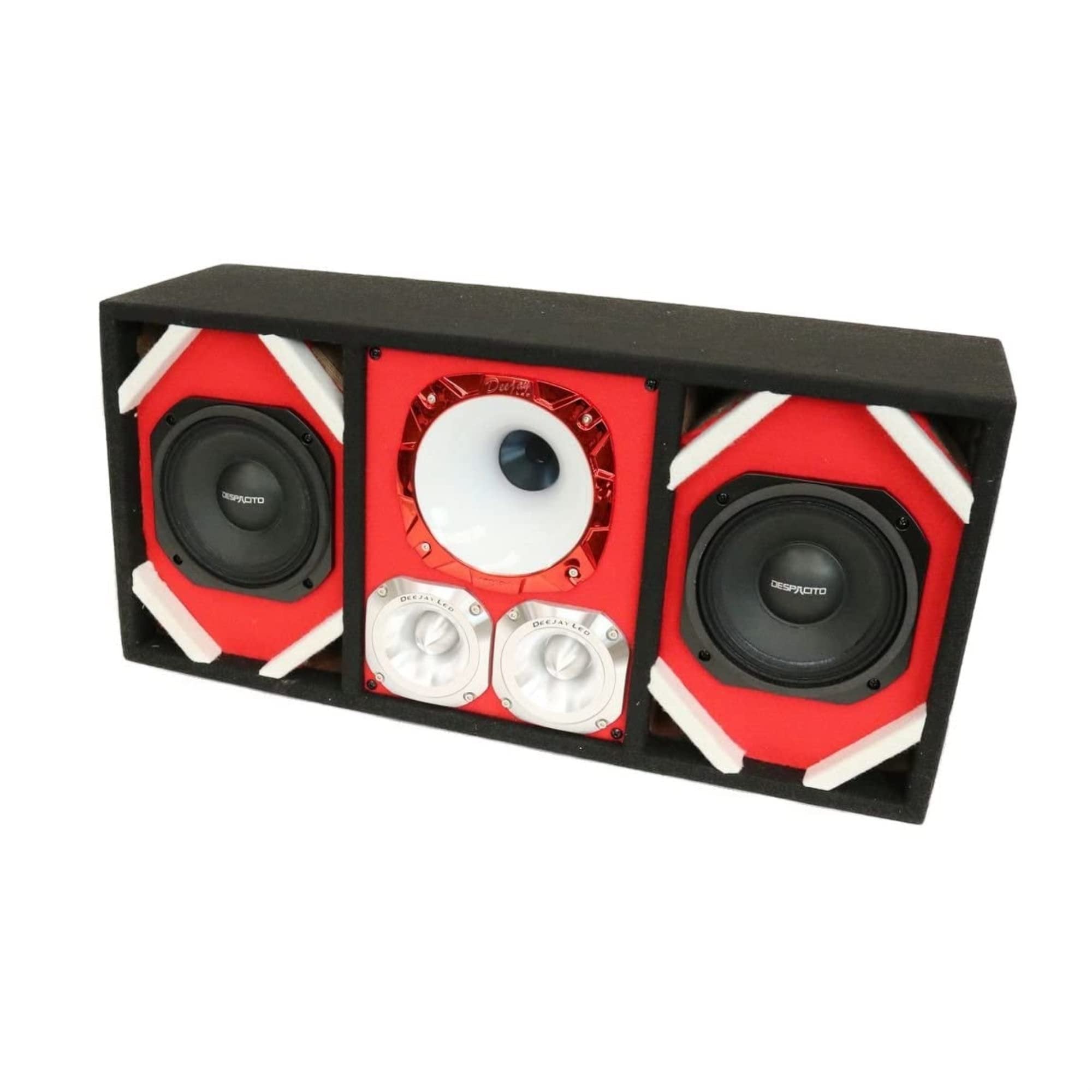 DEEJAY LED TBH6RED DEEJAYLED 2 6" Despacito Horn 2 TW Brazi