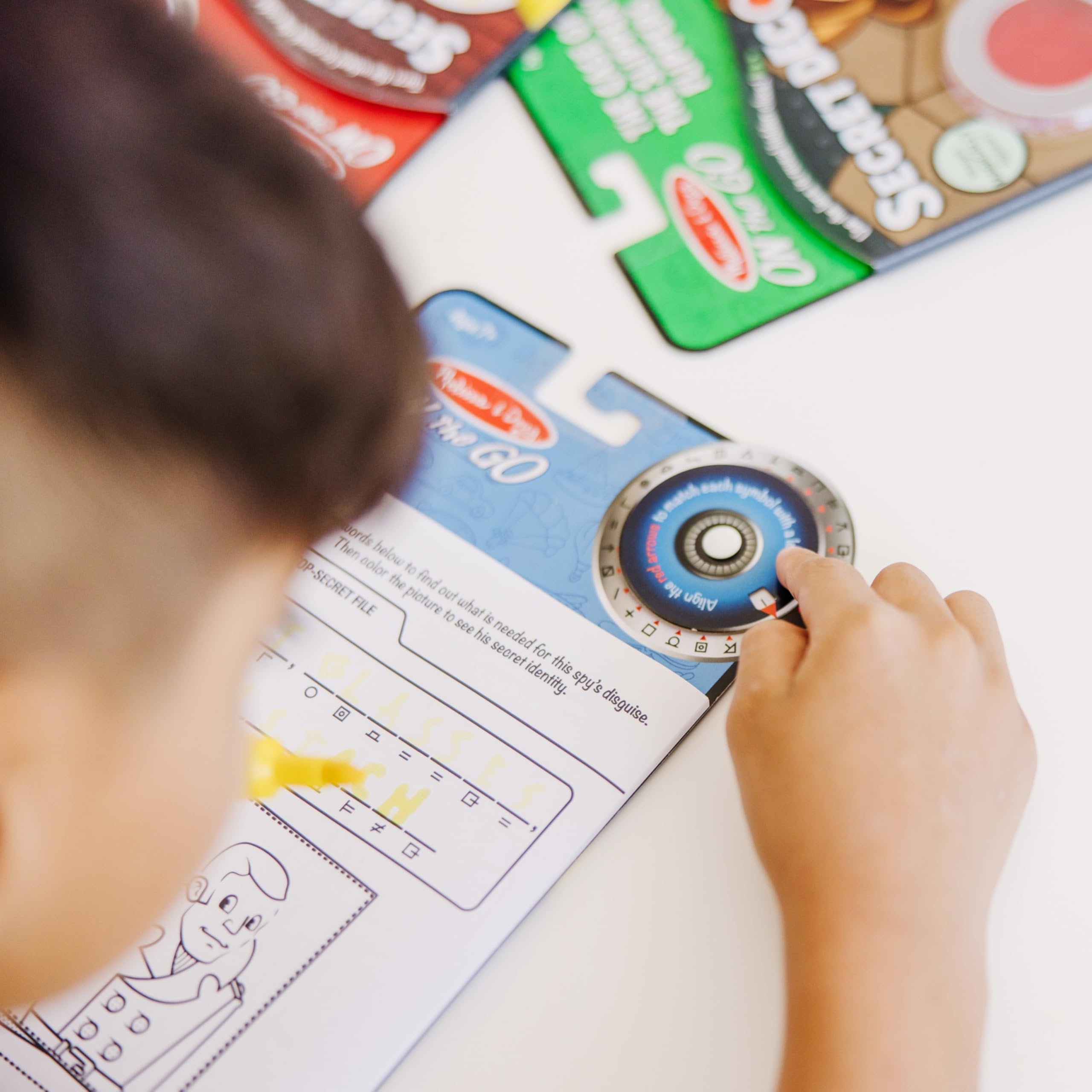 Melissa & Doug On the Go Secret Decoder Activity Book - The Case of the Slippery Flippers