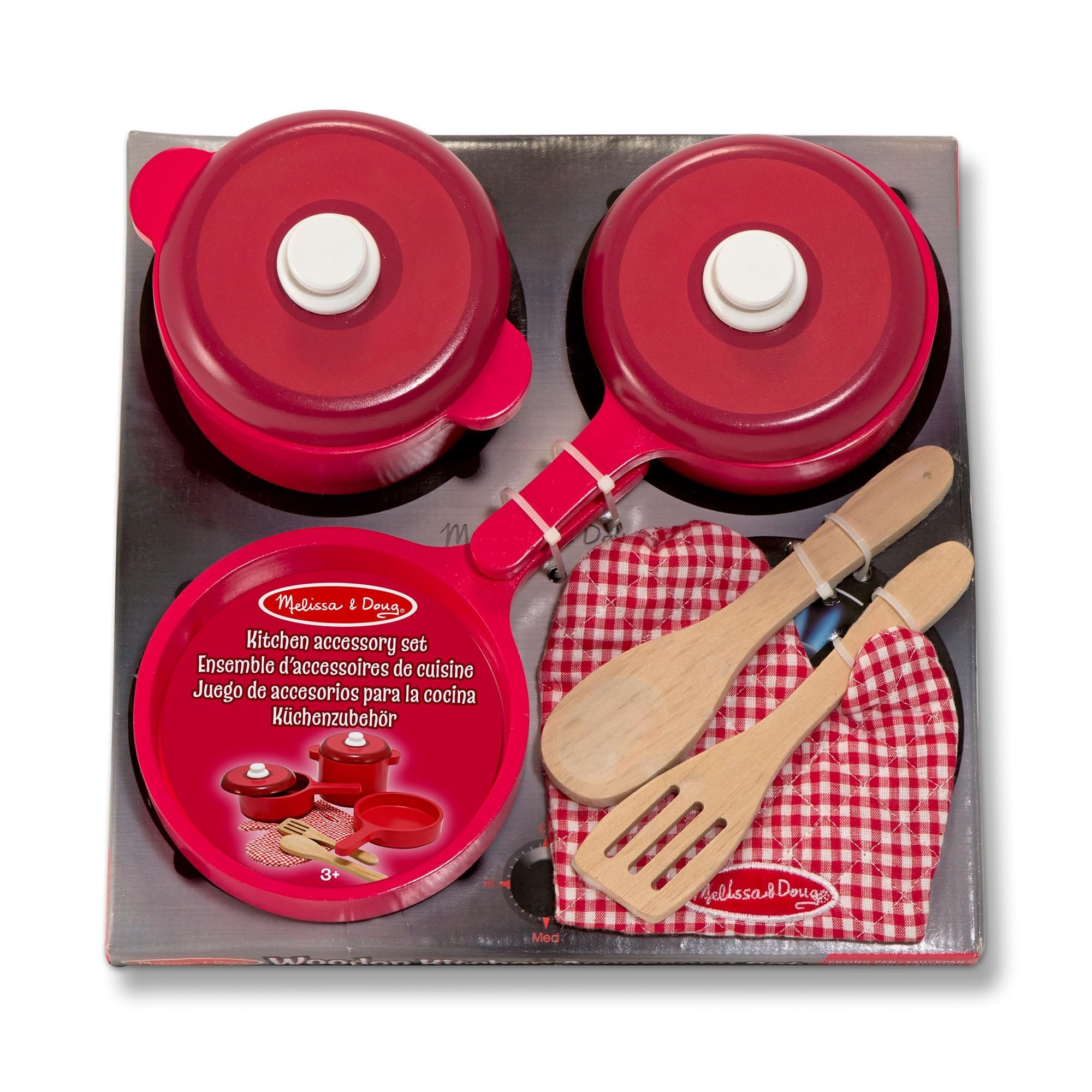 Melissa & Doug Wooden Toy Kitchen Accessory Set Pretend Play Play Food 3+ Gift for Boy or Girl