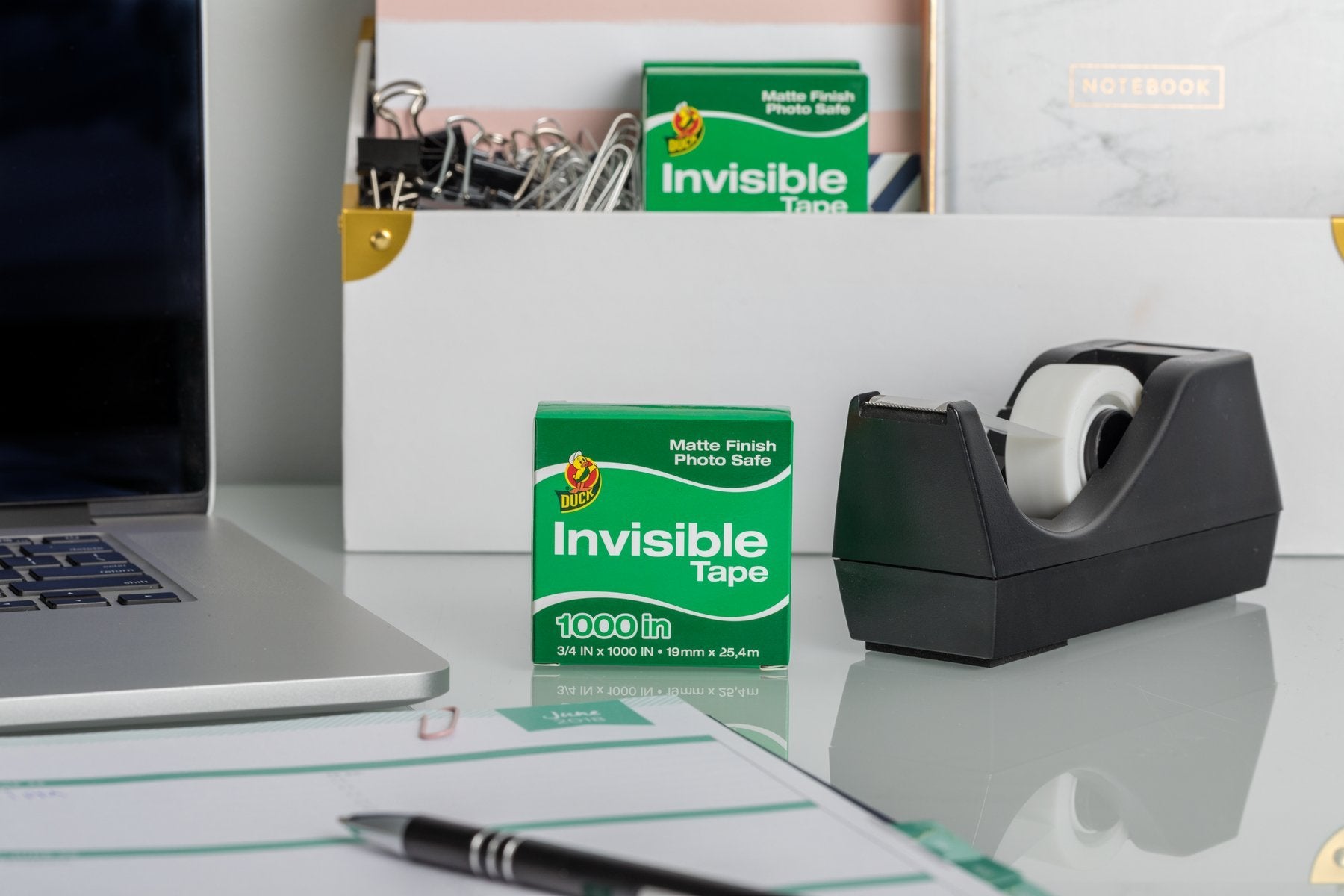 Duck Brand Matte Finish Invisible Tape Refill for Dispenser, 4 Rolls, Each Roll 3/4-Inch x 1000 Inches for 4000 Total Inches