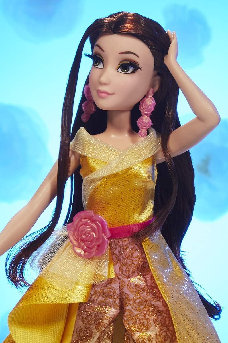 Disney Princess Style Series 08 Belle, Contemporary Style Fashion Doll with Accessories, Collectable Toy for Girls 6 Years and Up