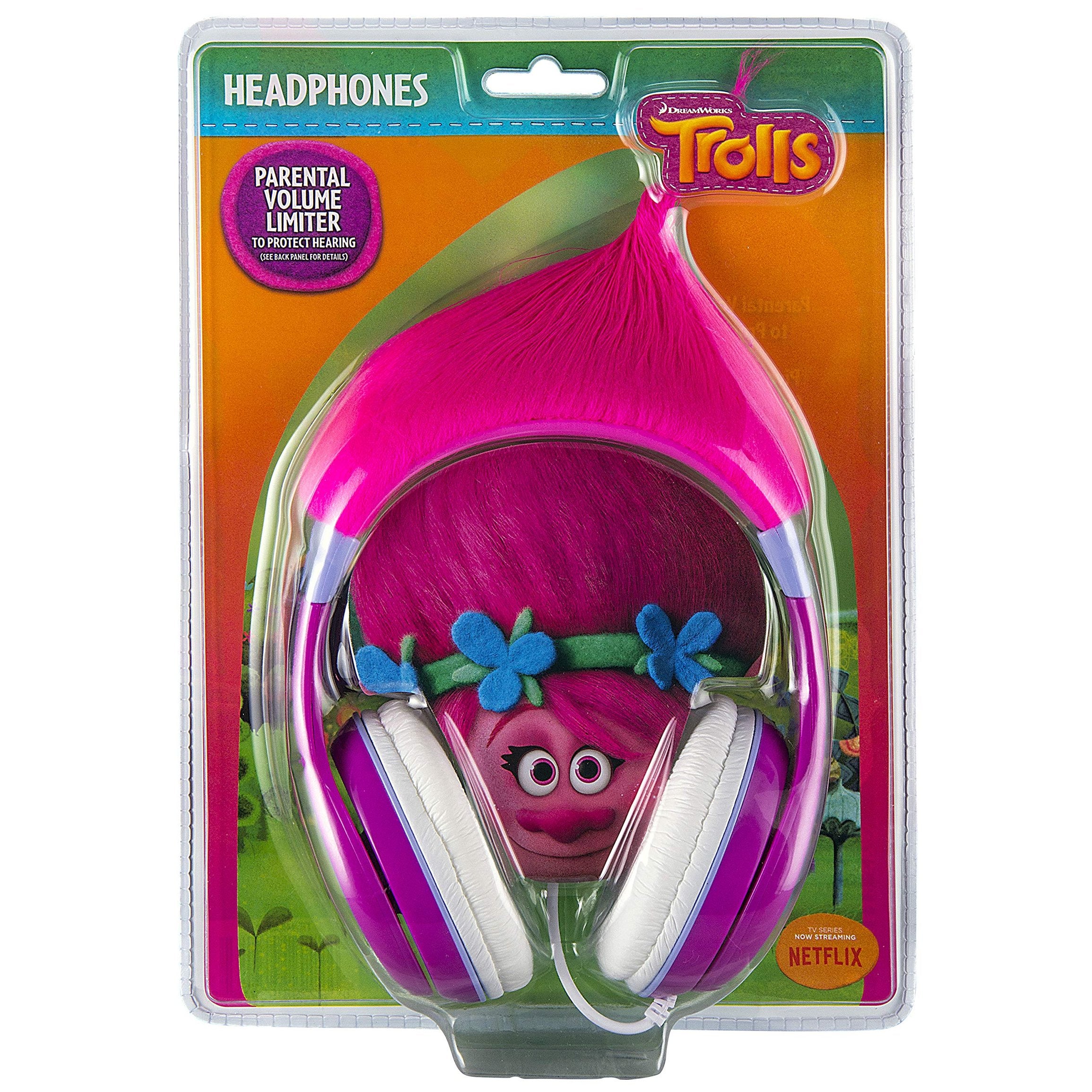 eKids KIDSDESIGN eKids Kids Troll Headphones, Trolls, TR140EXV8