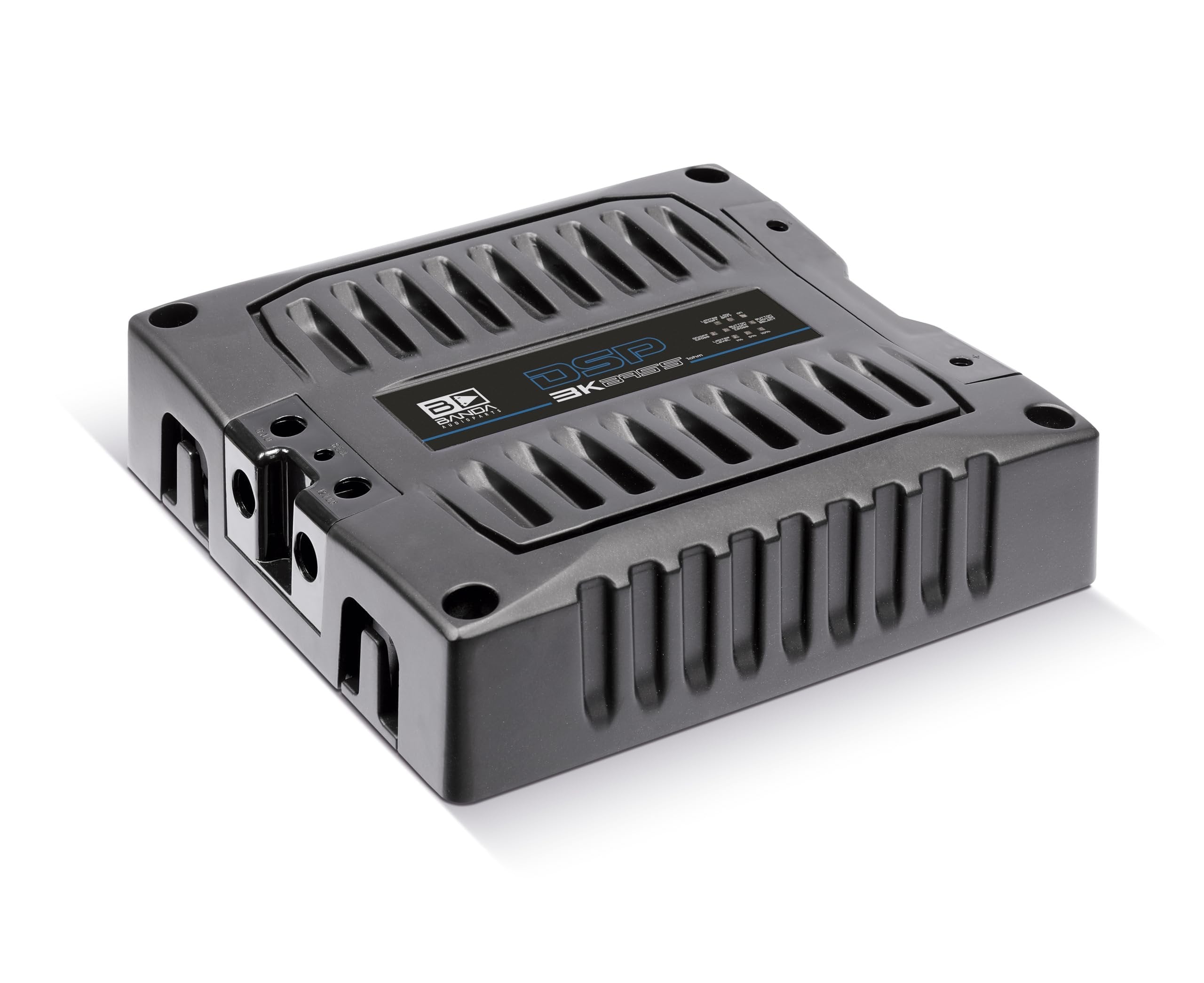 BANDA Audioparts DSP3K1BLACKBASS Bass Band Amplifier Module 3k1 3000wrms 1-Ohm 1 Channel Car Audio Amp DSP BASS Model with 3 Limiter Integrated Level Positions - DSP 3K1 Black