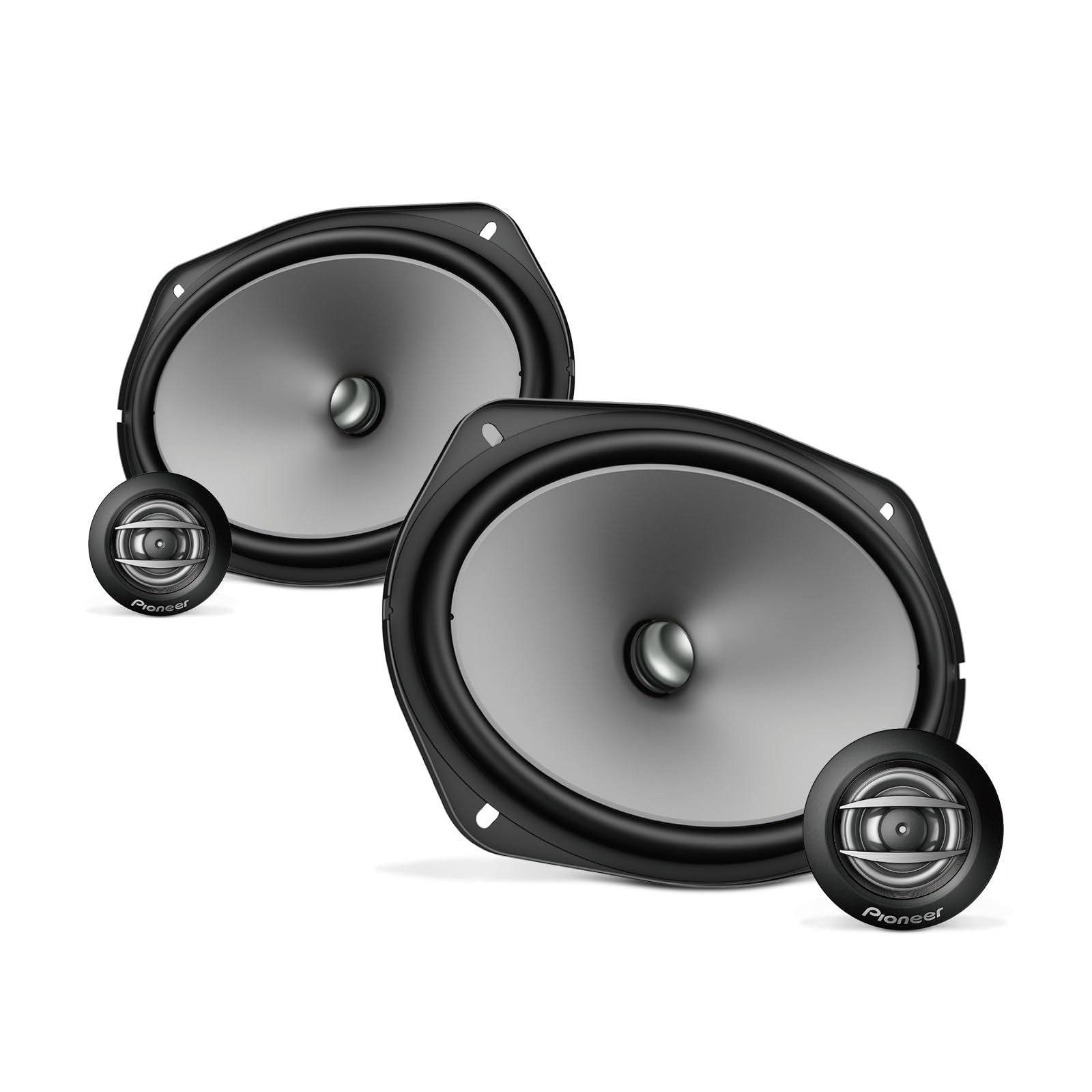 Pioneer TS-A692C A Series 6" x 9" 450 W Max Power, Carbon/Mica-Reinforced IMPP Cone, 20mm PI Tweeter - Component Speakers (Pair)