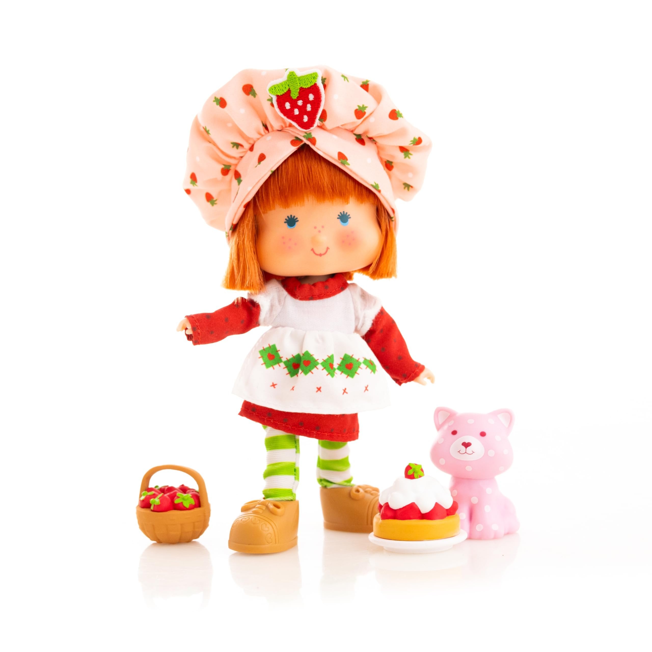 Strawberry Shortcake 'Limited Edition' Classic Version Strawberry Shortcake 5.5-inch Poseable Sweet Scented Fashion Doll with 4 Surprise Reveal Accessories