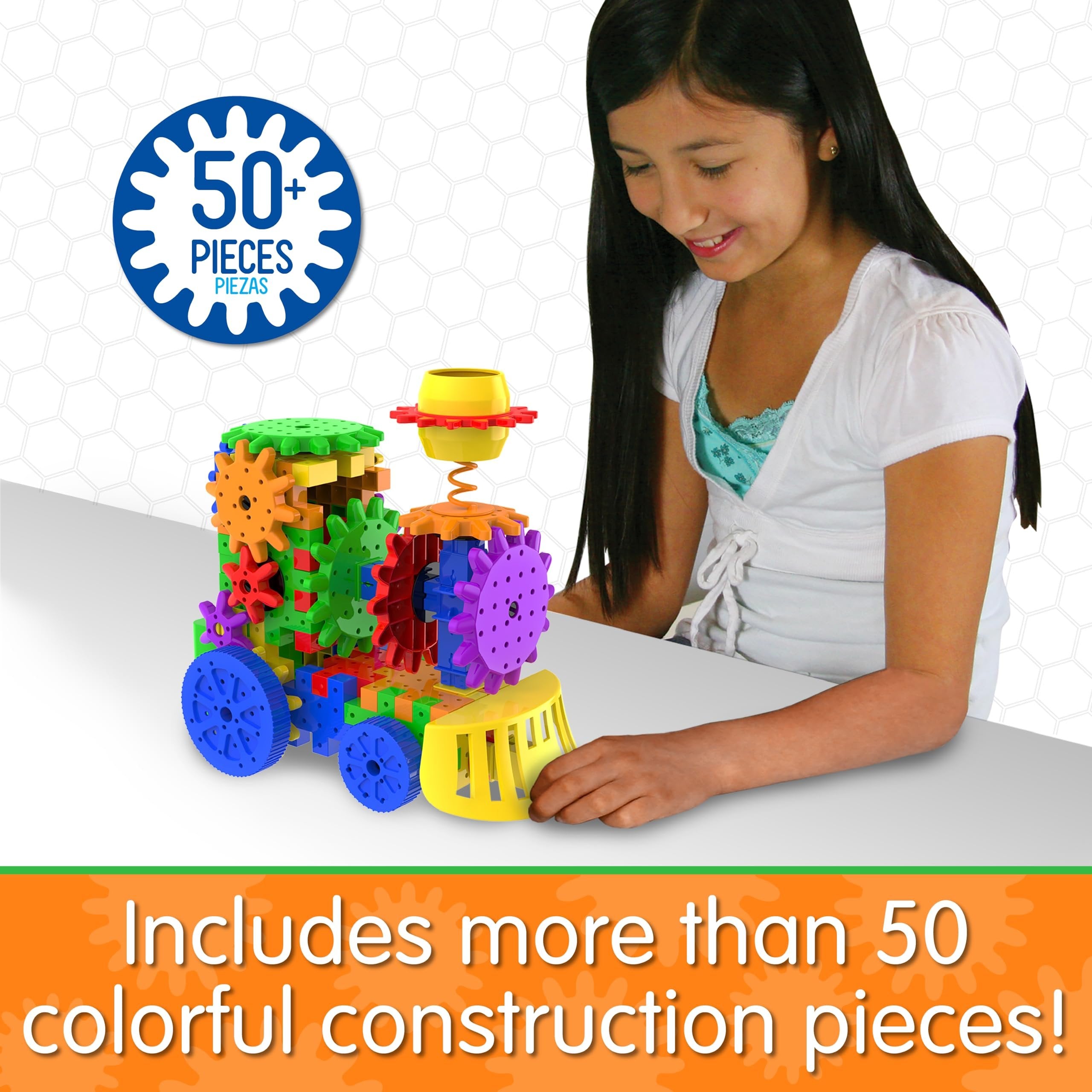 The Learning Journey – Techno Gears – Crazy Train 2.0 – 50+ Pieces – Kid Toys & Gifts for Boys & Girls Ages 6 Years and Up – STEM