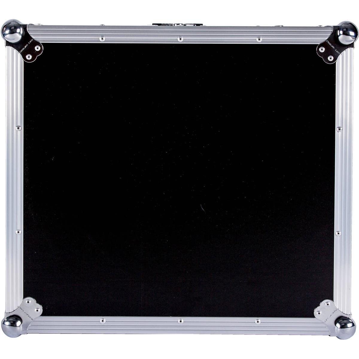 DEEJAY LED TBHM6U Fly Drive Case 10u Space Slant Mixer Rack / 6u Space Vertical Rack System with Full Accordion Accessory Door