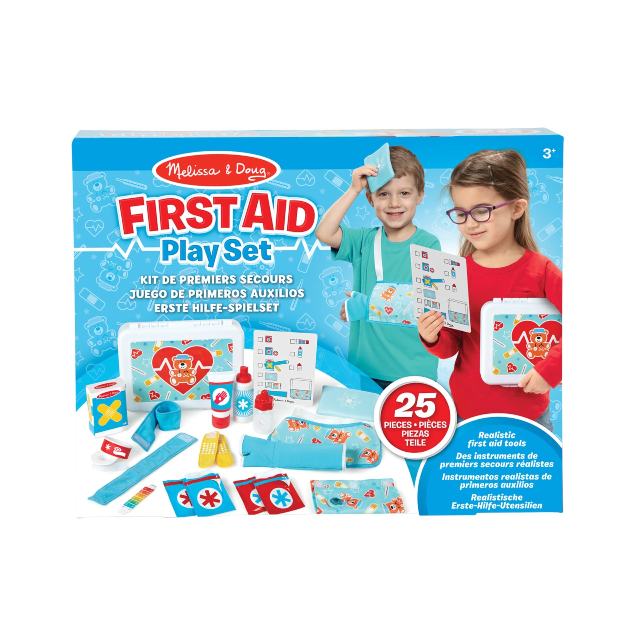 Melissa & Doug Get Well First Aid Play Set | Pretend Play | Play Set | 3+ | Gift for Boy or Girl