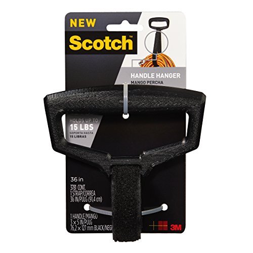Scotch RF3781 3-Inch x 5-Inch Handle with 36-Inch Strap, Black